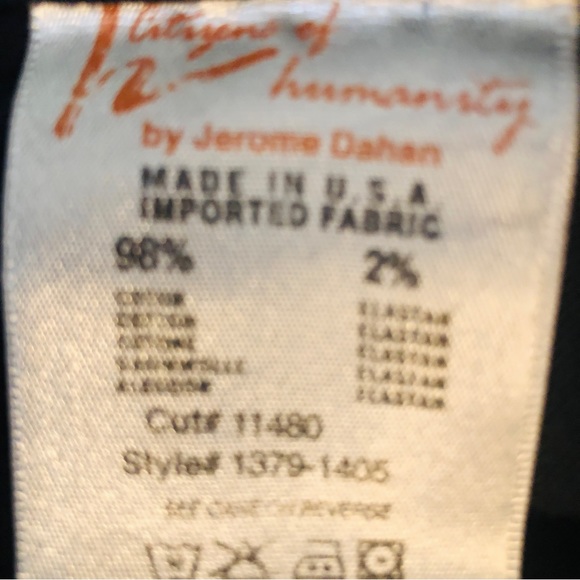 Citizens of Humanity Flare Wide Leg Jeans Black Slight Stretch Sz.26 31” Inseam - Picture 7 of 8